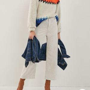 Pilcro | Wide Leg Cropped Corduroys